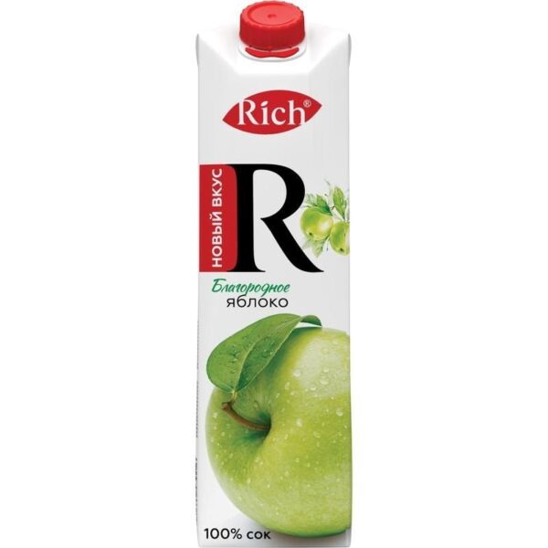 Сок RICH ЯБЛОКО 1L