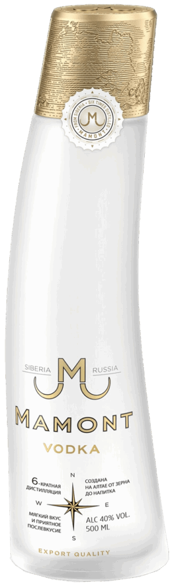 9a2e2ed4b5456a53c98a650c9fd35772 Водка Mamont 0.5л