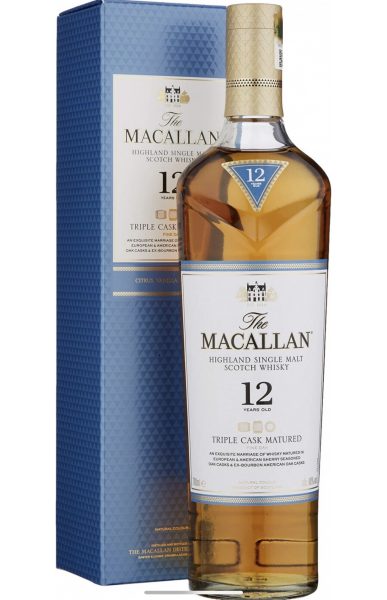 Виски Macallan, Triple Cask Matured 12 Years Old, gift box, 0.7 л