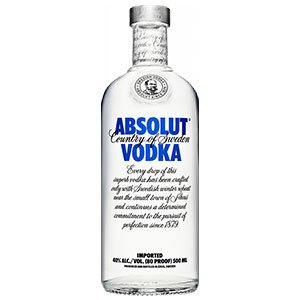 Доставка водки ABSOLUT 0.5л